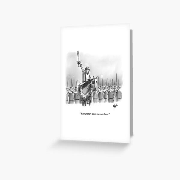 Item preview, Funny Medieval Battle Cartoon Humor designed and sold by Bill Abbott.