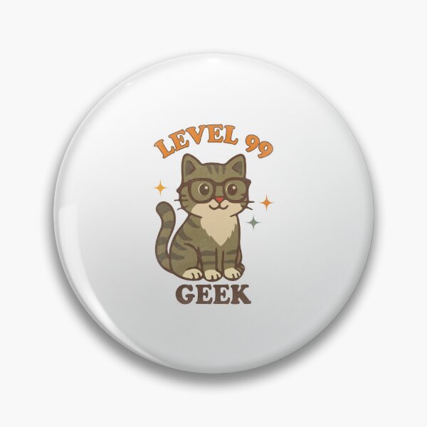 Item preview, Level 99 Geek Cat - Cute Nerdy Gaming Kitten designed and sold by threeABinks.