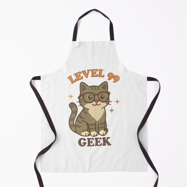 Item preview, Level 99 Geek Cat - Cute Nerdy Gaming Kitten designed and sold by threeABinks.