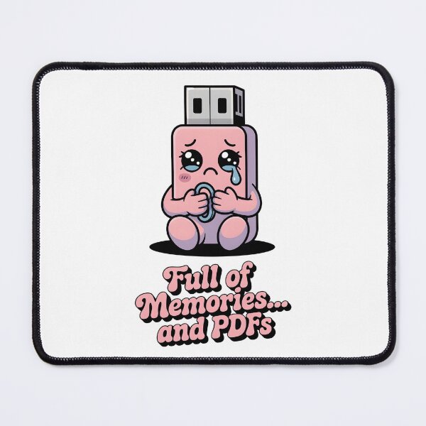 Item preview, Full of Memories and PDFs Sad USB Stick Data Hoarder Humor designed and sold by Dazzle-Sizzle.