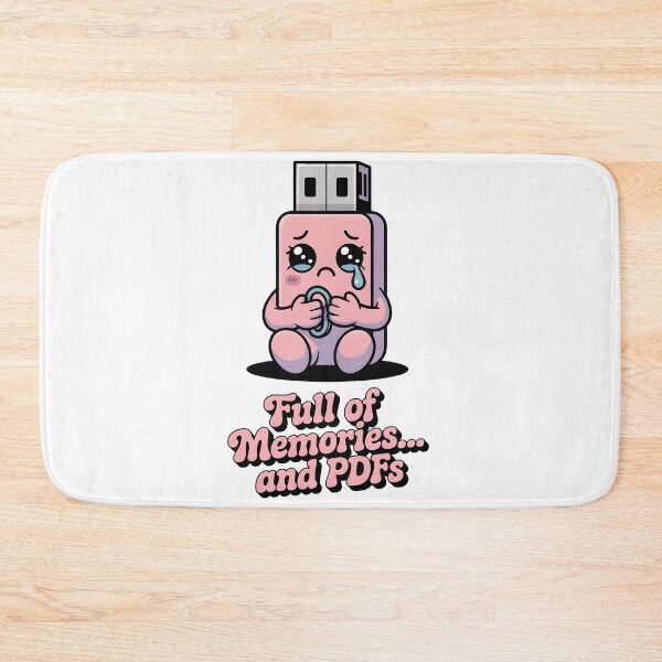 Item preview, Full of Memories and PDFs  Sad USB Stick Data Hoarder Humor designed and sold by Dazzle-Sizzle.