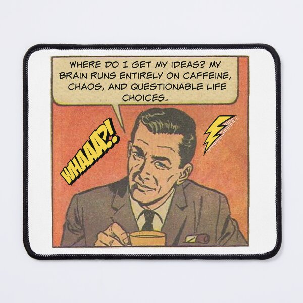 Item preview, Caffeine, Chaos, And Questionable Life Choices! - Office Humor designed and sold by SSustainable.