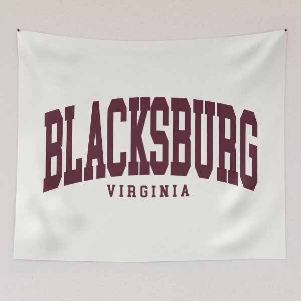 Item preview, Blacksburg VA - College Font Curved Classic Typography designed and sold by chosenhomes.