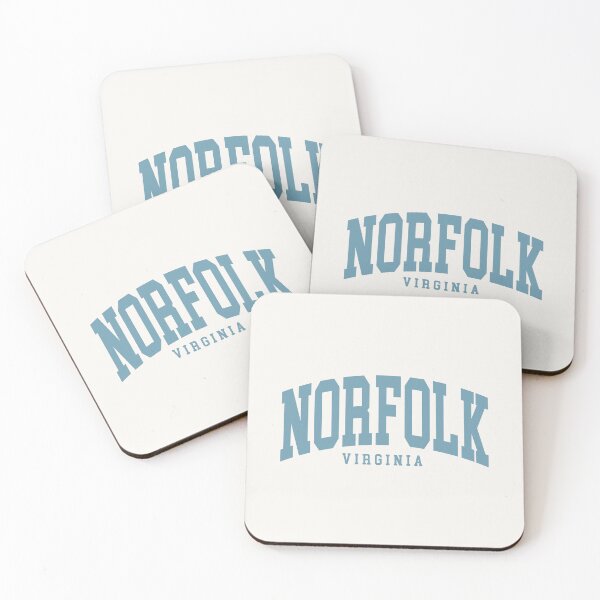 Item preview, Norfolk VA - College Font Curved Classic Typography designed and sold by chosenhomes.