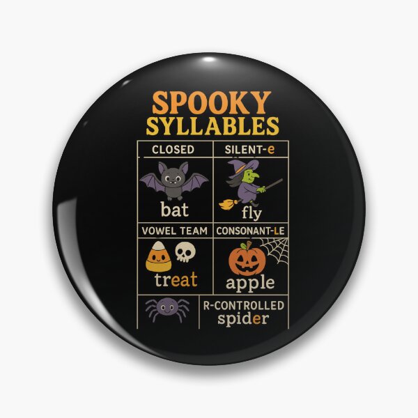 Item preview, Spooky Syllables – Halloween Reading Chart for Teachers designed and sold by DailyDrivesct.