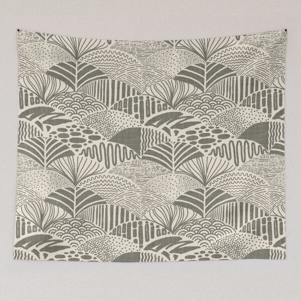 Item preview, Calming Coastal Japandi with Hand Drawn Organic Forms designed and sold by InkyOdyssey.