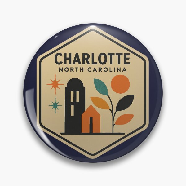 Item preview, Charlotte North Carolina  designed and sold by Broken Antler Designs .