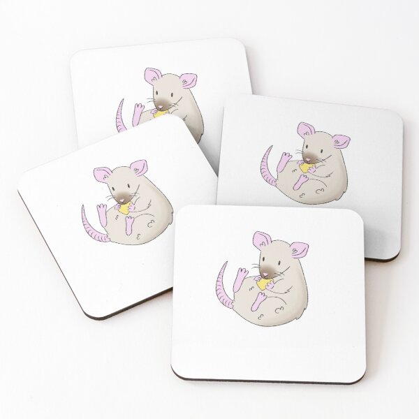 Item preview, Siamese Rat Eating Pineapple Kawaii Illustration designed and sold by casserolepets.
