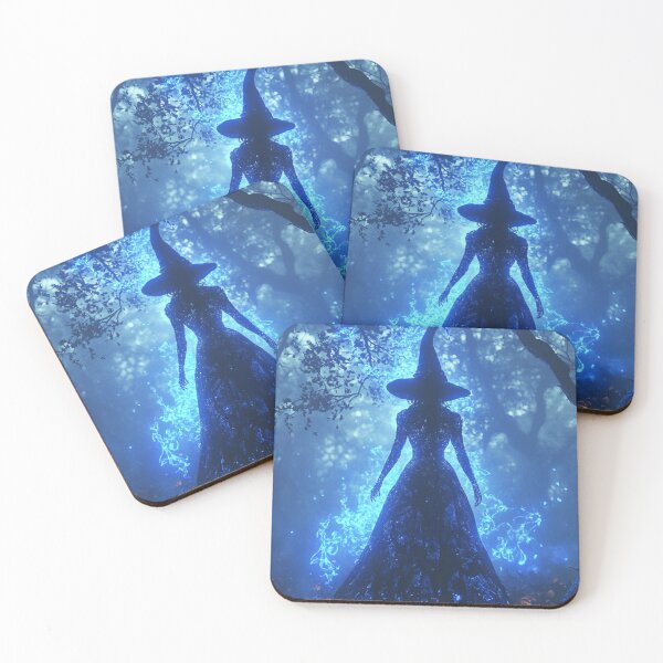Item preview, A glowing blue witch designed and sold by WhimsyWink.