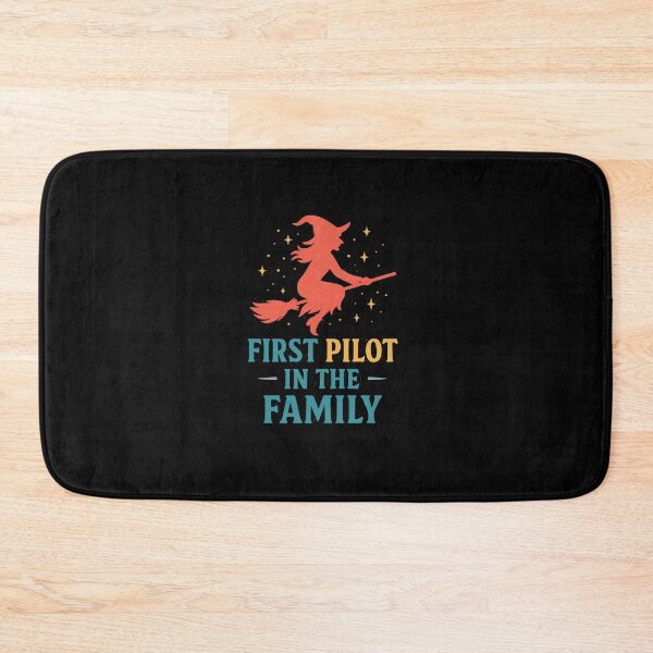Item preview, First Pilot In The Family – Vintage Witch designed and sold by DinoSpirit.