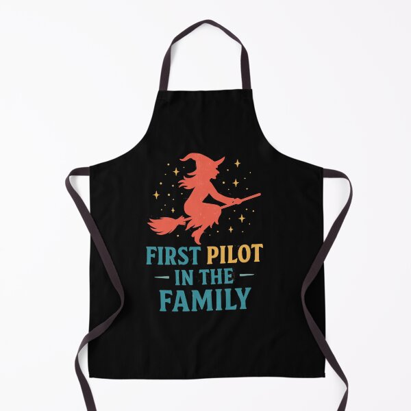 Item preview, First Pilot In The Family – Vintage Witch designed and sold by DinoSpirit.
