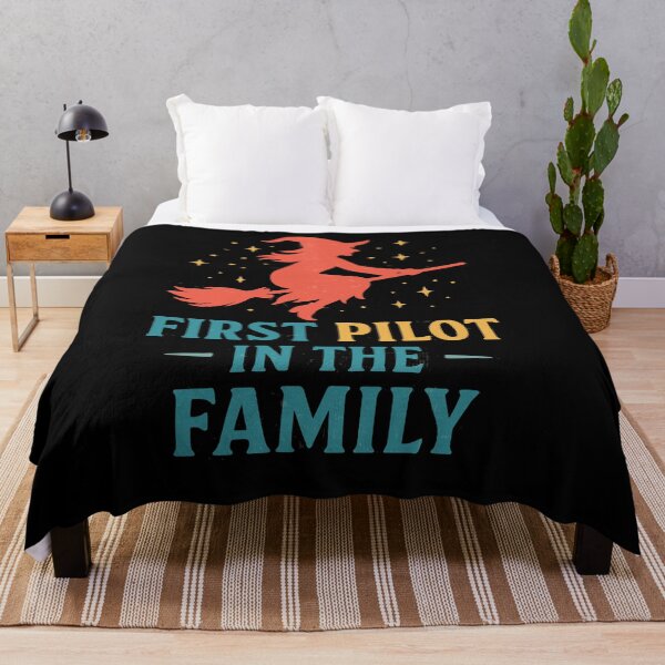 Item preview, First Pilot In The Family – Vintage Witch designed and sold by DinoSpirit.