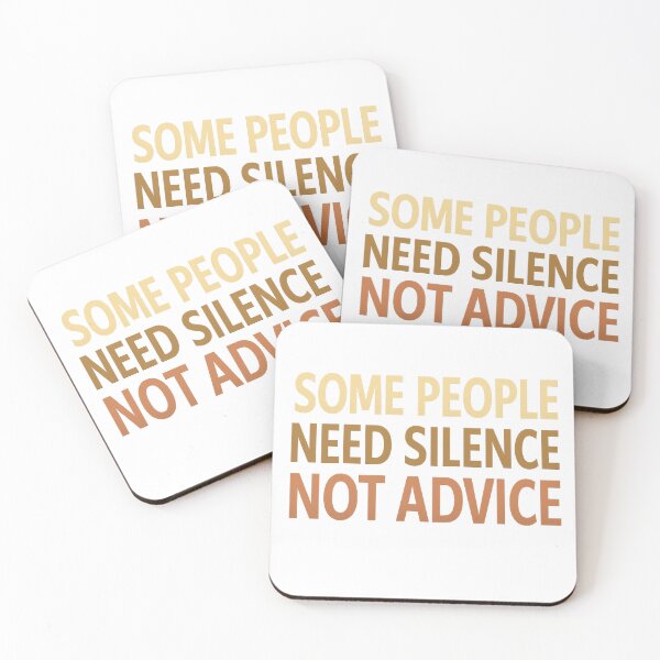 Item preview, Quote T-shirt – Some People Need Silence Not Advice | Minimalist & Elegant designed and sold by faamyo.