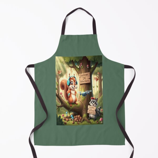 Item preview, Squirrel and raccoon- Millionaire forest bloggers- cartoon print for a children's T-shirt from Felia designed and sold by Felia001.
