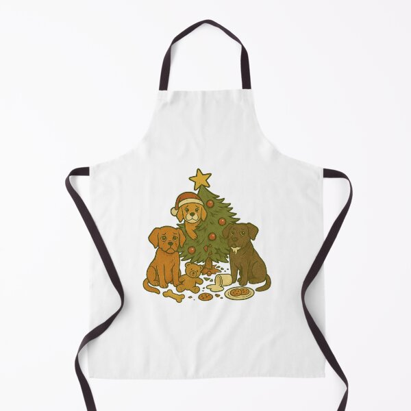 Item preview, Christmas Dog Disaster – Guilty Pups & Tree Trouble | Funny Holiday Design designed and sold by SilknMarble.