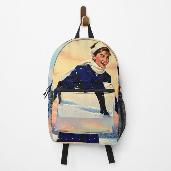 Item preview, Audrey Hepburn's Joyful Snowball Fight: Vintage Christmas Countryside | Hollywood Holidays designed and sold by Art's Diner.