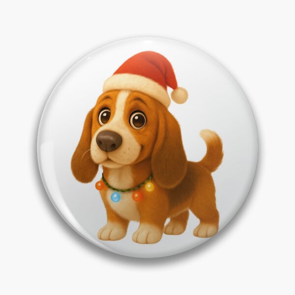Artikelvorschau, Weihnachtsbasset entworfen und verkauft von Sillytoe.