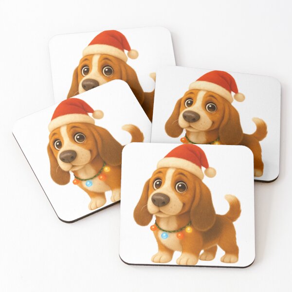 Artikelvorschau, Weihnachtsbasset entworfen und verkauft von Sillytoe.
