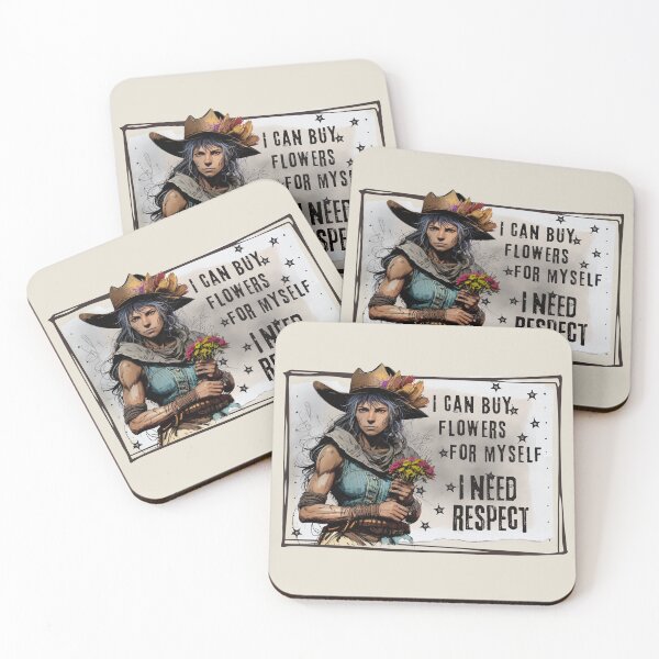Item preview, Feminist Respect Can Buy Flowers for Myself Light designed and sold by TackyTime.
