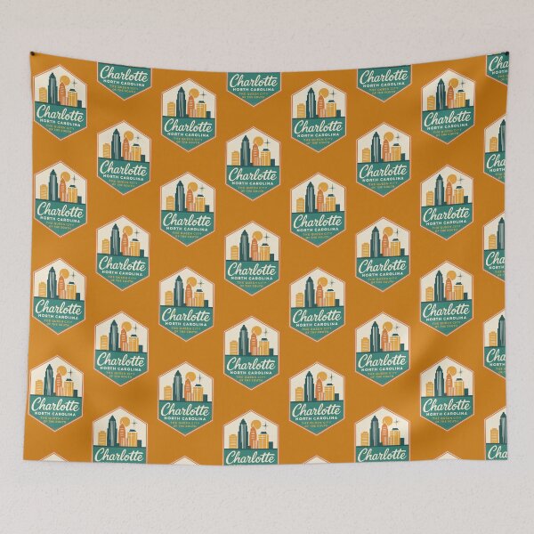 Item preview, Charlotte North Carolina  designed and sold by Broken Antler Designs .