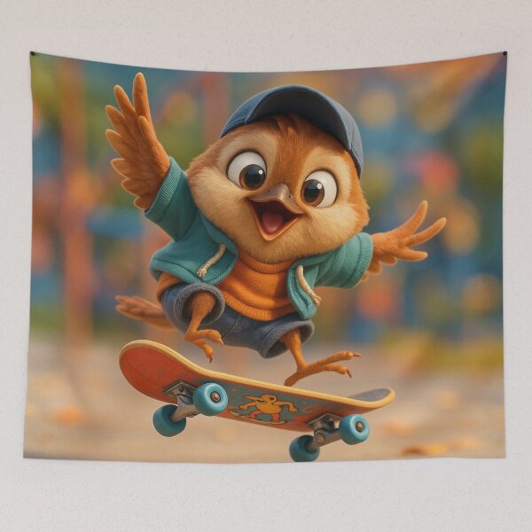 Item preview, Skater Wren designed and sold by Sillytoe.