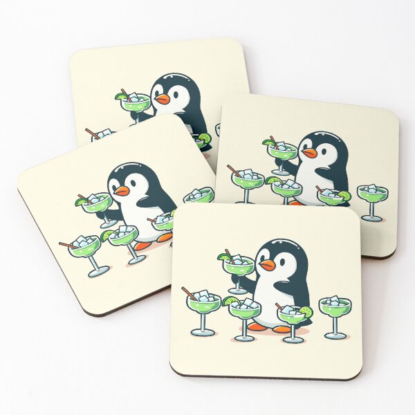 Item preview, Penguin with Multiple Margaritas designed and sold by Ghost on Toast.