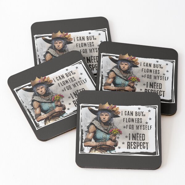 Item preview, Feminist Respect Can Buy Flowers for Myself Dark designed and sold by TackyTime.