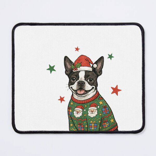 Item preview, Boston Terrier Christmas designed and sold by Timeless Bond Designs.