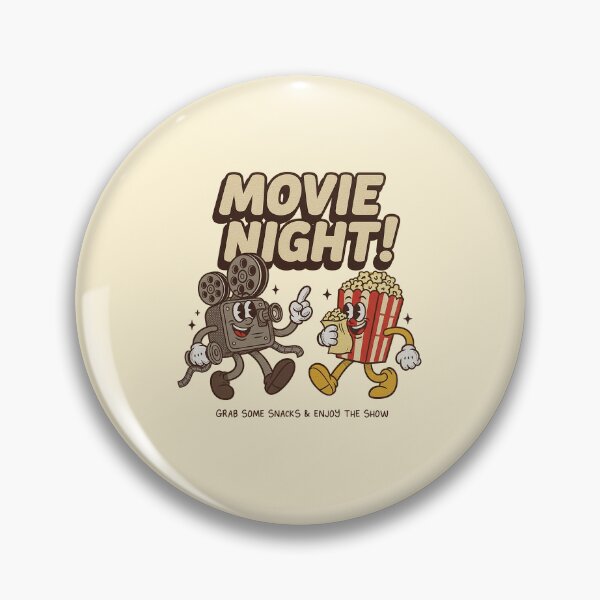 Artikelvorschau, Filmabend! Retro-Popcorn & Kamera-Maskottchen-Design entworfen und verkauft von HoopeStylee.