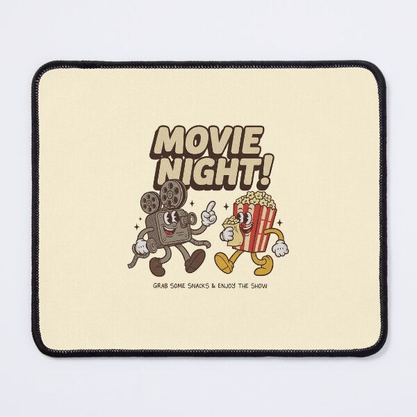 Artikelvorschau, Filmabend! Retro-Popcorn & Kamera-Maskottchen-Design entworfen und verkauft von HoopeStylee.