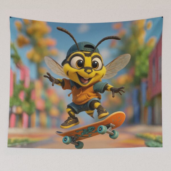 Item preview, Skater Yellowjacket Wasp  designed and sold by Sillytoe.