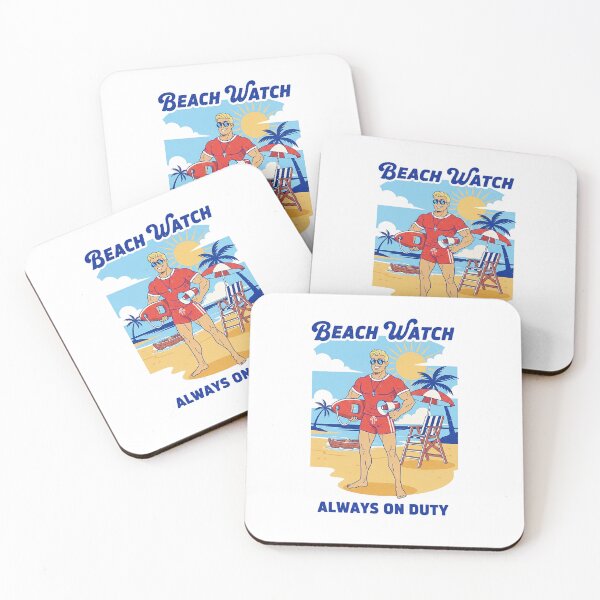 Item preview, Beach Watch Lifeguard Always On Duty Retro Design designed and sold by HoopeStylee.