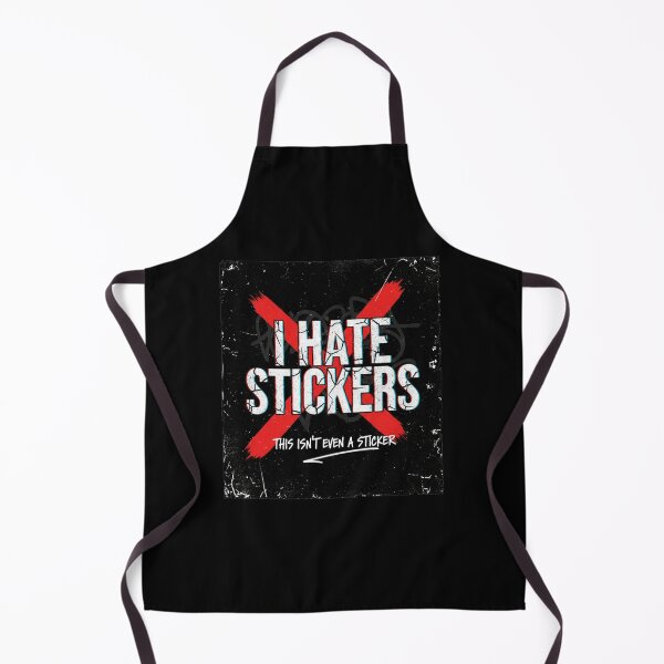 Item preview, I Hate Stickers T-Shirt: Ironic Grunge Design - Anti-Decal Humor designed and sold by nhstaruna.