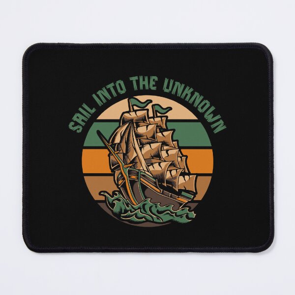 Item preview, Ship Retro Sunset - Sail Into The Unknown designed and sold by SunsetReverie.