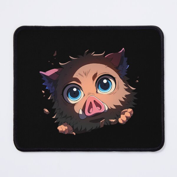 Item preview, Inosuke Hashibira Demon Slayer Anime Chibi Peeking Boar Mask Cute Fierce Look designed and sold by TorbenKuhano.