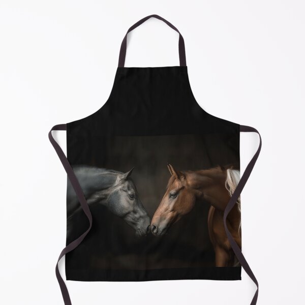 Item preview, Portrait of Two Horses nose to nose designed and sold by CritterWisdom.