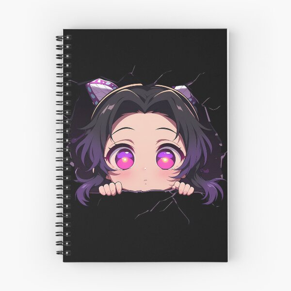 Item preview, Shinobu Kocho Demon Slayer Anime Chibi Peeking Butterfly Girl Bright Eyes designed and sold by TorbenKuhano.