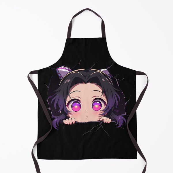 Item preview, Shinobu Kocho Demon Slayer Anime Chibi Peeking Butterfly Girl Bright Eyes designed and sold by TorbenKuhano.