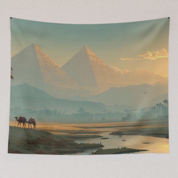 Item preview, Sunset over the Great Pyramids designed and sold by jeanhuld.