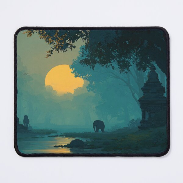 Item preview, Moonrise over the Sacred Forest designed and sold by jeanhuld.