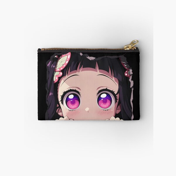 Item preview, Kanao Tsuyuri Demon Slayer Anime Chibi Kawaii Peeking Pink Eyes designed and sold by TorbenKuhano.