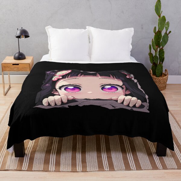 Item preview, Kanao Tsuyuri Demon Slayer Anime Chibi Kawaii Peeking Pink Eyes designed and sold by TorbenKuhano.