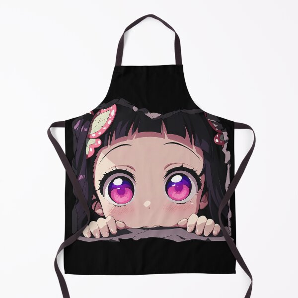 Item preview, Kanao Tsuyuri Demon Slayer Anime Chibi Kawaii Peeking Pink Eyes designed and sold by TorbenKuhano.