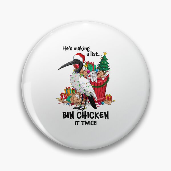 Item preview, He Is Making A List Bin Chicken It Twice - Aussie Xmas Ibis  designed and sold by Laradegroote.