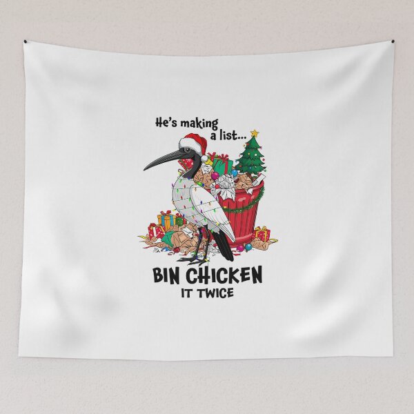 Item preview, He Is Making A List Bin Chicken It Twice - Aussie Xmas Ibis  designed and sold by Laradegroote.