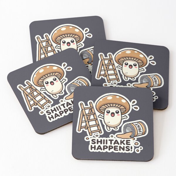 Item preview, Shiitake Happens (paint) designed and sold by root-n-render.