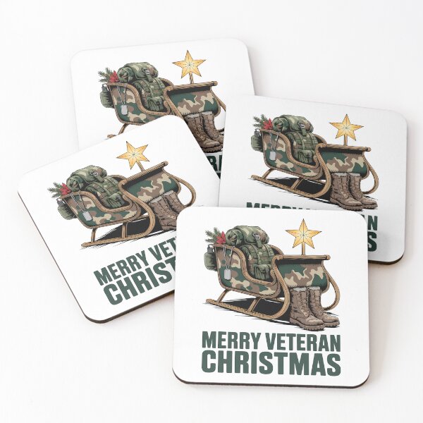 Item preview, Merry Veteran Christmas Veteran Sleigh Camo Boots Christmas designed and sold by BernoNickel.
