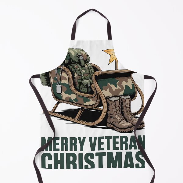 Item preview, Merry Veteran Christmas Veteran Sleigh Camo Boots Christmas designed and sold by BernoNickel.