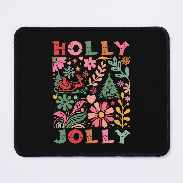 Item preview, Holly Jolly Boho Flowers Chridtmas Merry Christmas Santa designed and sold by Laradegroote.