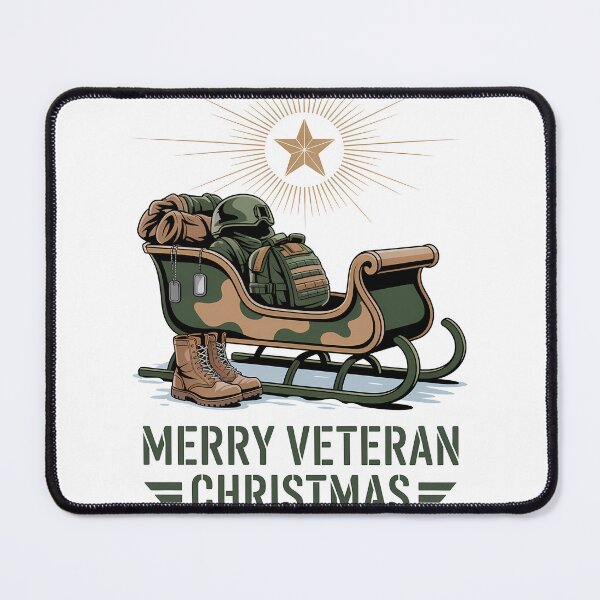Item preview, Merry Veteran Christmas Veteran Sleigh Camo Boots veteran gift designed and sold by BernoNickel.